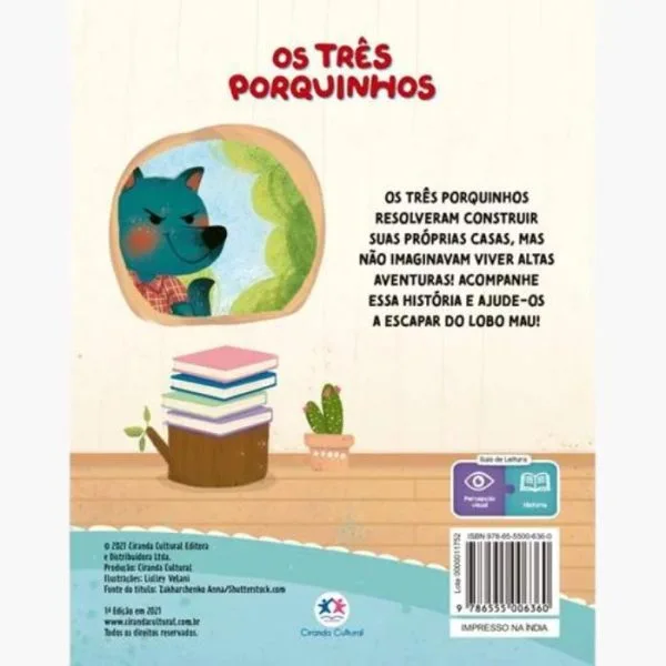 Livro Pop-up Os três porquinhos