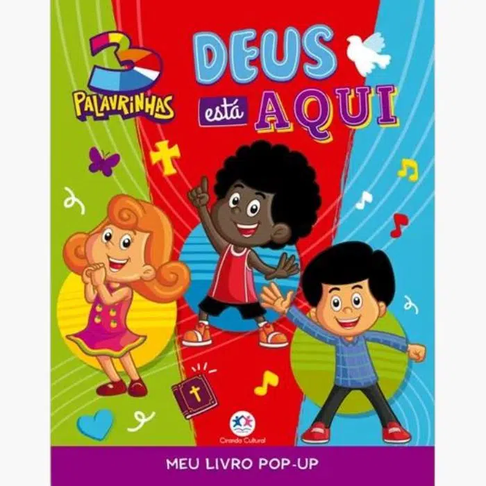 Livro Pop-up 3 Palavrinhas - Deus está aqui