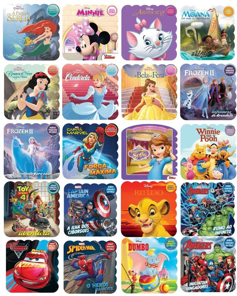 biblioteca de livros da disney