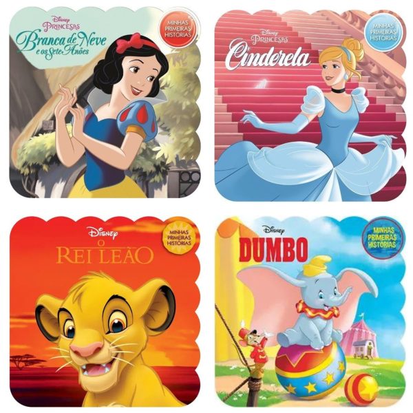 minha-primeira-biblioteca-disney-e Coleção Minhas Primeiras Historias Disney Com 20 Livros
